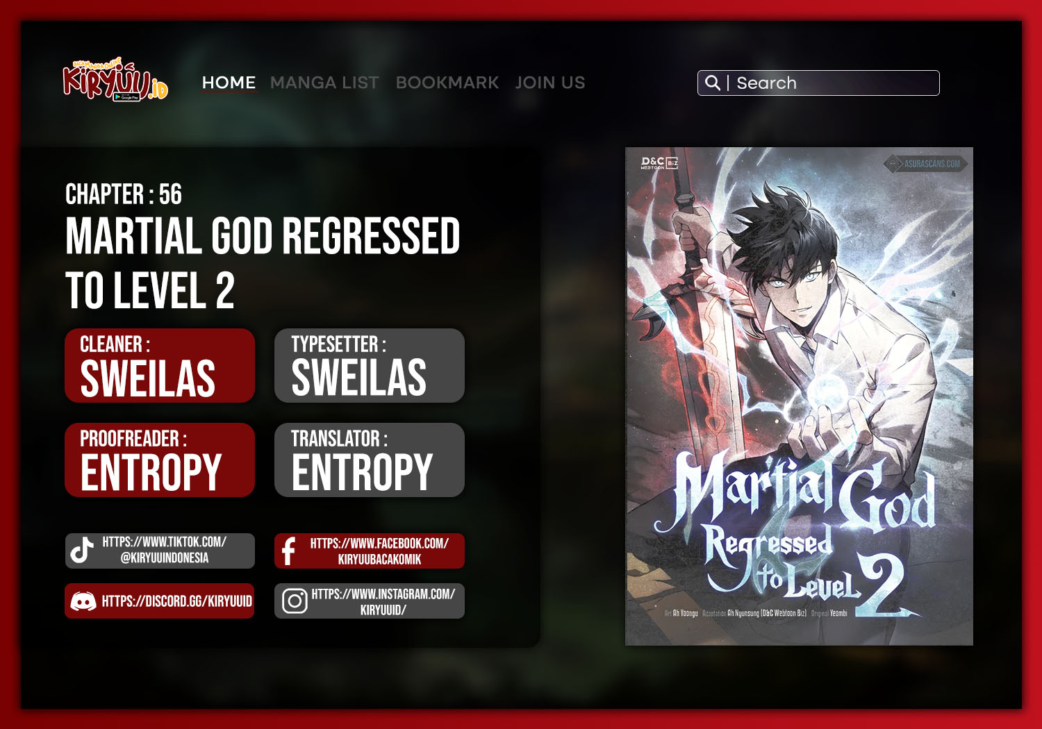 Baca Komik Martial God Regressed to Level 2 Chapter 56 Gambar 1
