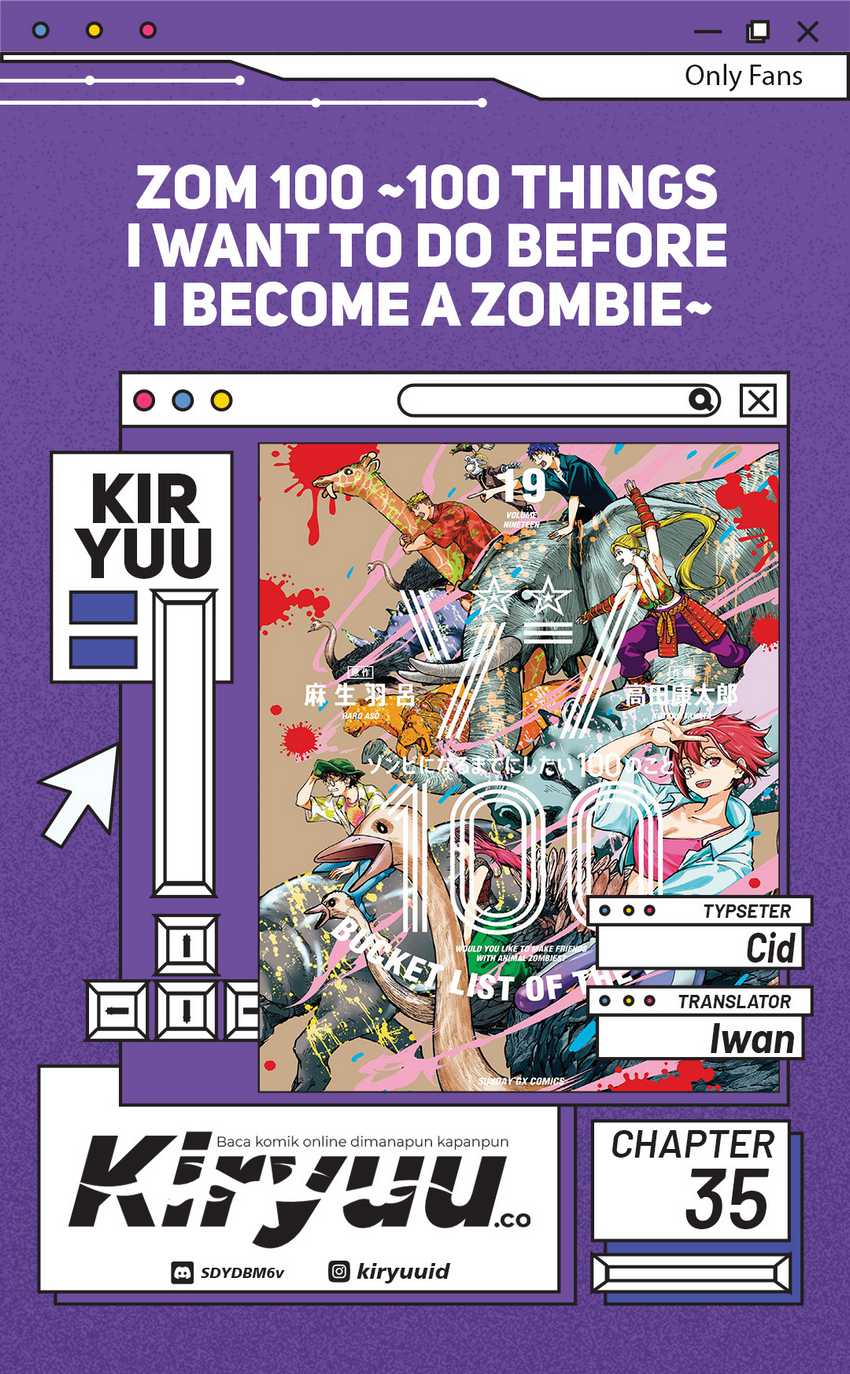 Baca Komik Zombie 100 ~Zombie ni Naru Made ni Shitai 100 no Koto~ Chapter 35 Gambar 1