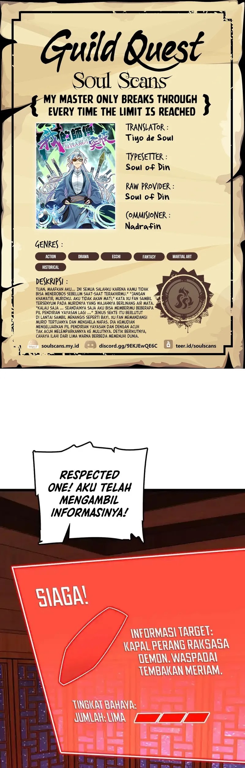 Baca Komik My Master Only Breaks Through Every Time the Limit Is Reached Chapter 110 Gambar 1
