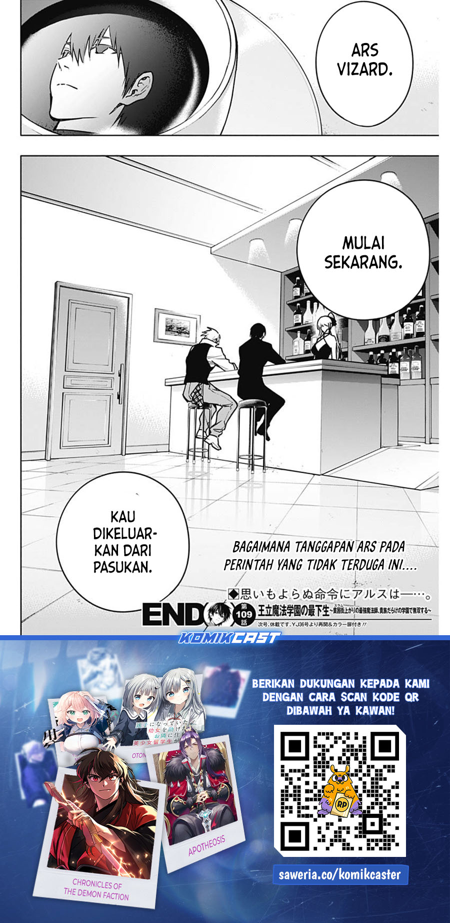 Ouritsu Mahou Gakuen no Saikasei: Slum Agari no Saikyou Mahoushi, Kizoku darake no Gakuen de Musou suru Chapter 109 Gambar 18