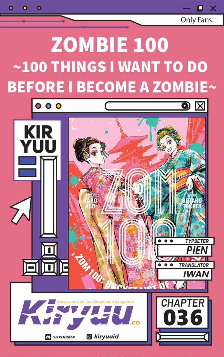 Baca Komik Zombie 100 ~Zombie ni Naru Made ni Shitai 100 no Koto~ Chapter 36 Gambar 1