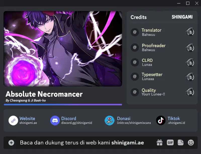 Baca Komik Absolute Necromancer Chapter 76 Gambar 1