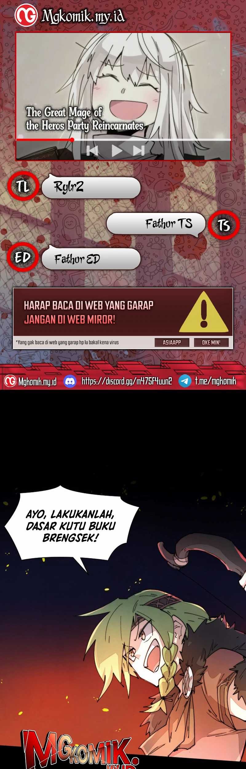 Baca Komik The Rebirth of the Hero’s Party’s Archmage Chapter 76 Gambar 1