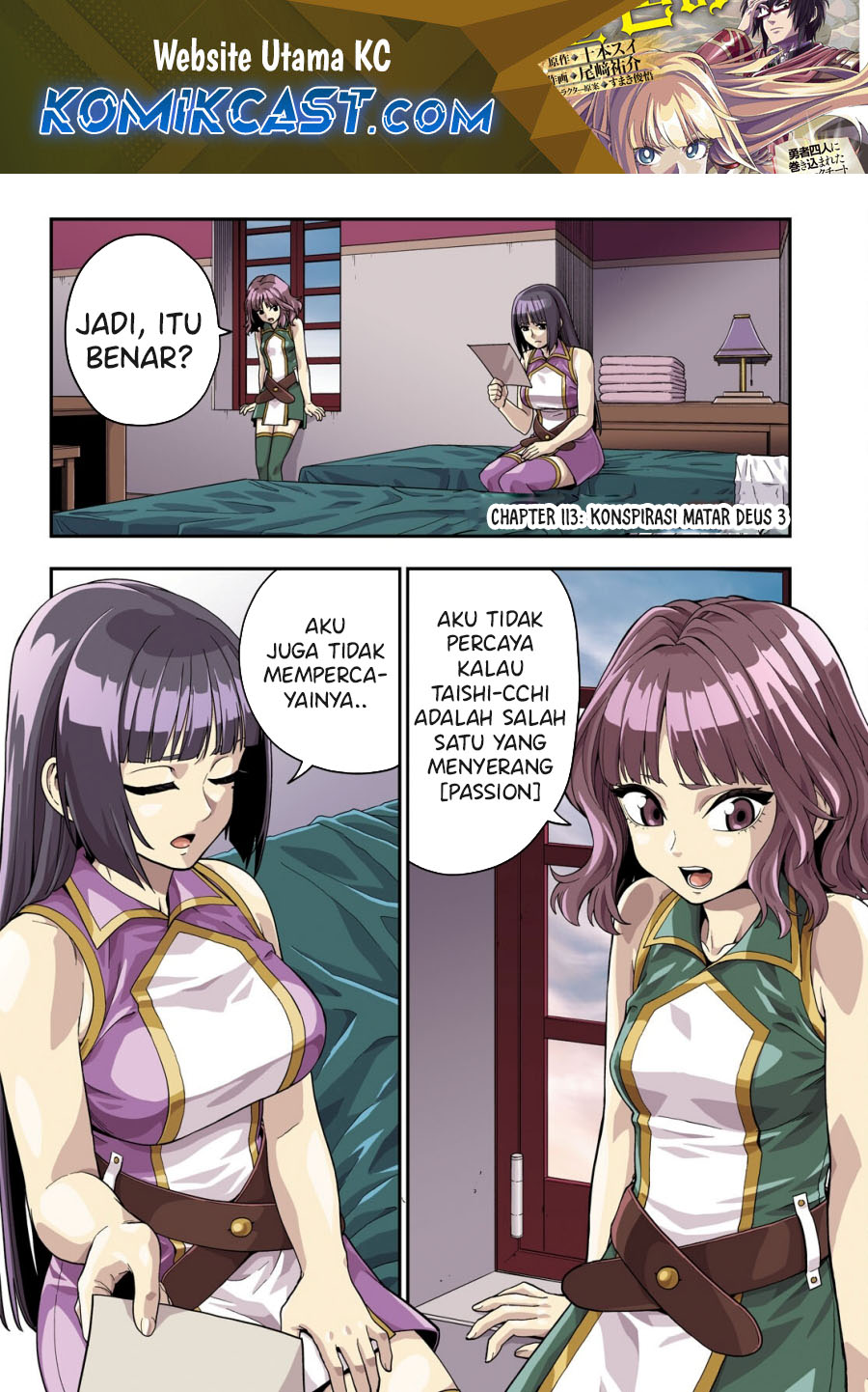 Baca Manga Konjiki no Moji Tsukai: Yuusha Yonin ni Makikomareta Unique Cheat Chapter 113 Gambar 2
