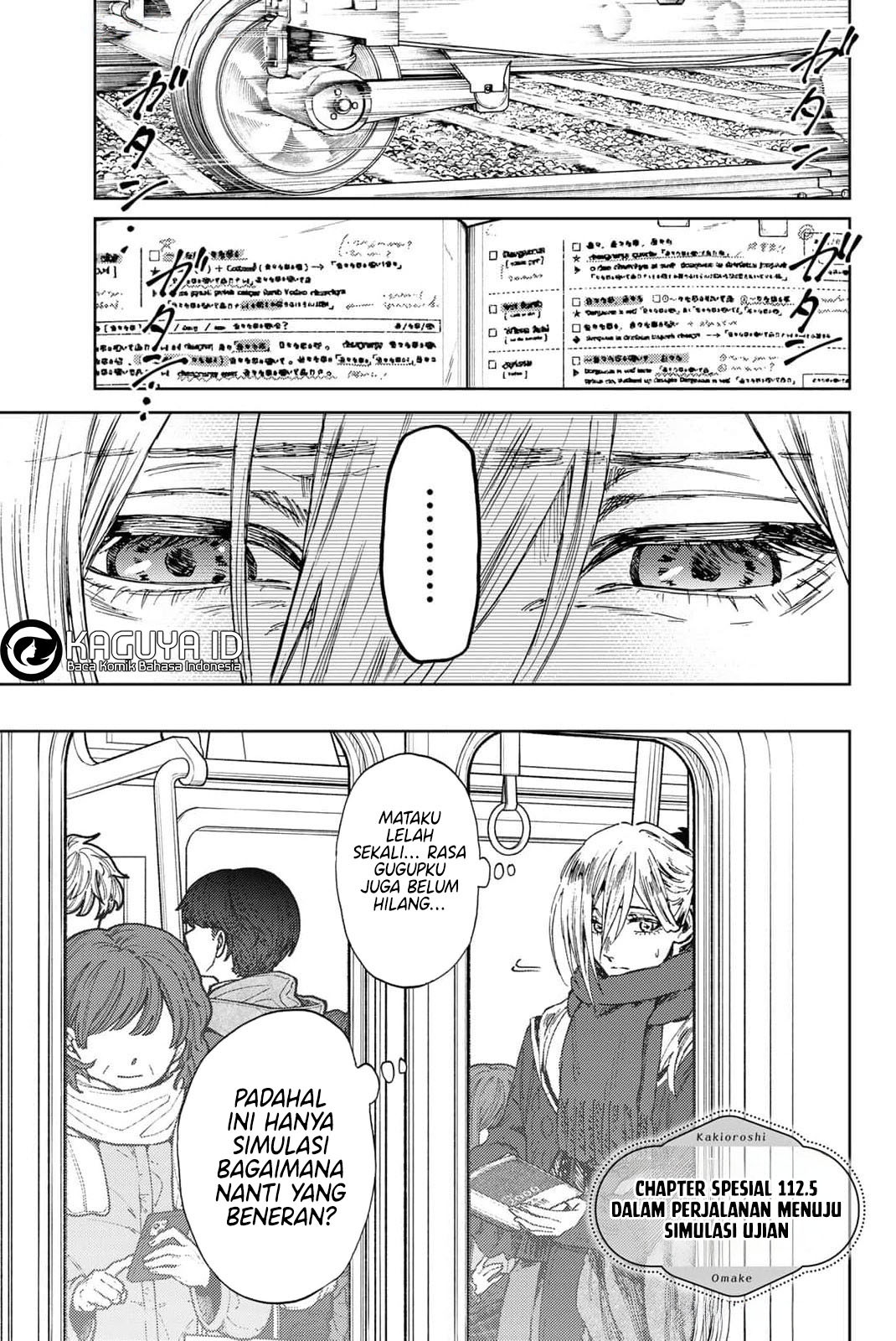 Baca Manga Kaoru Hana wa Rin to Saku Chapter 112.5 Gambar 2