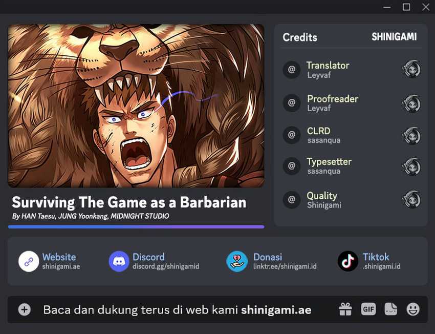 Baca Komik Survive as a Barbarian in the Game Chapter 101 Gambar 1