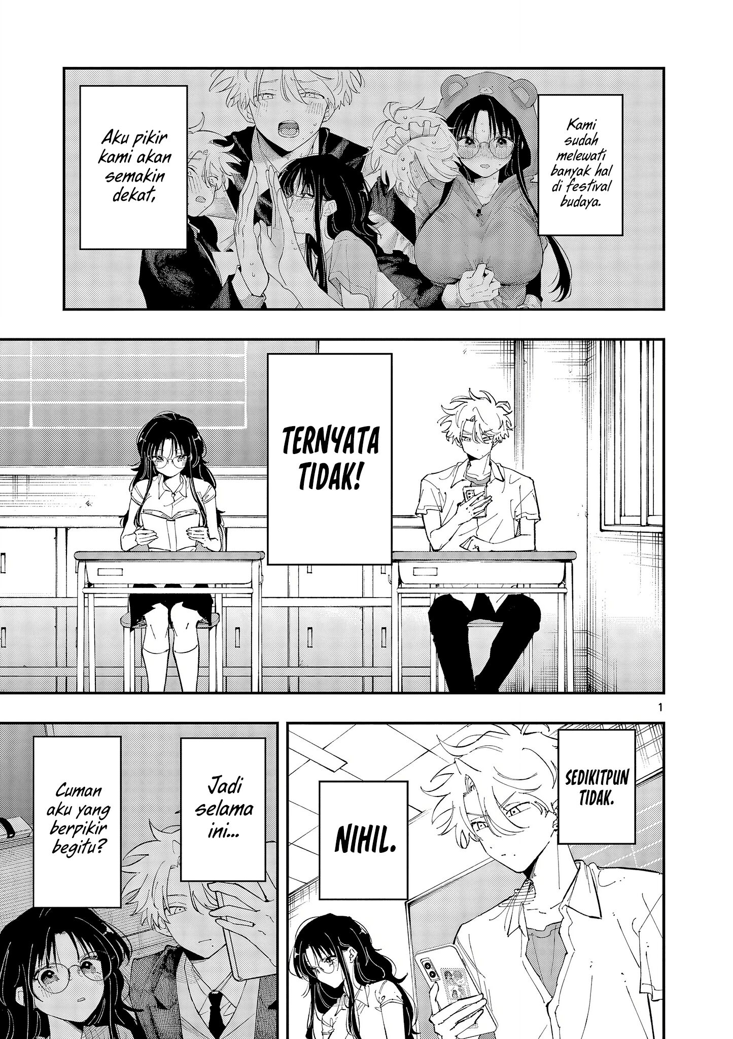 Komik Tonari no Seki no Yatsu ga Souiu Me de Mitekuru - Chapter Chapter 35 - Halaman 1