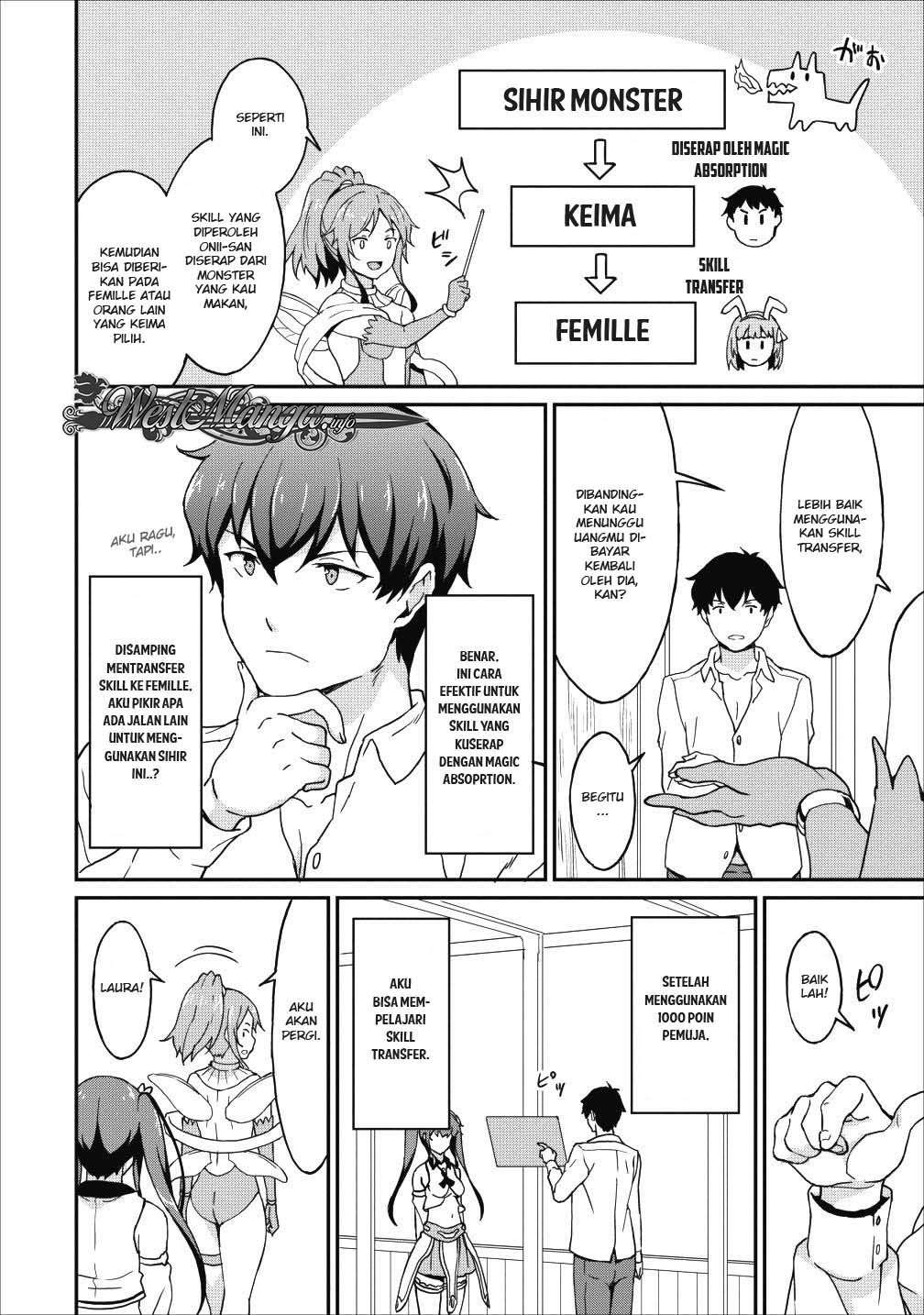 Taberu dake de Level-Up! Damegami to Issho ni Isekai Musou Chapter 09.2 Gambar 8