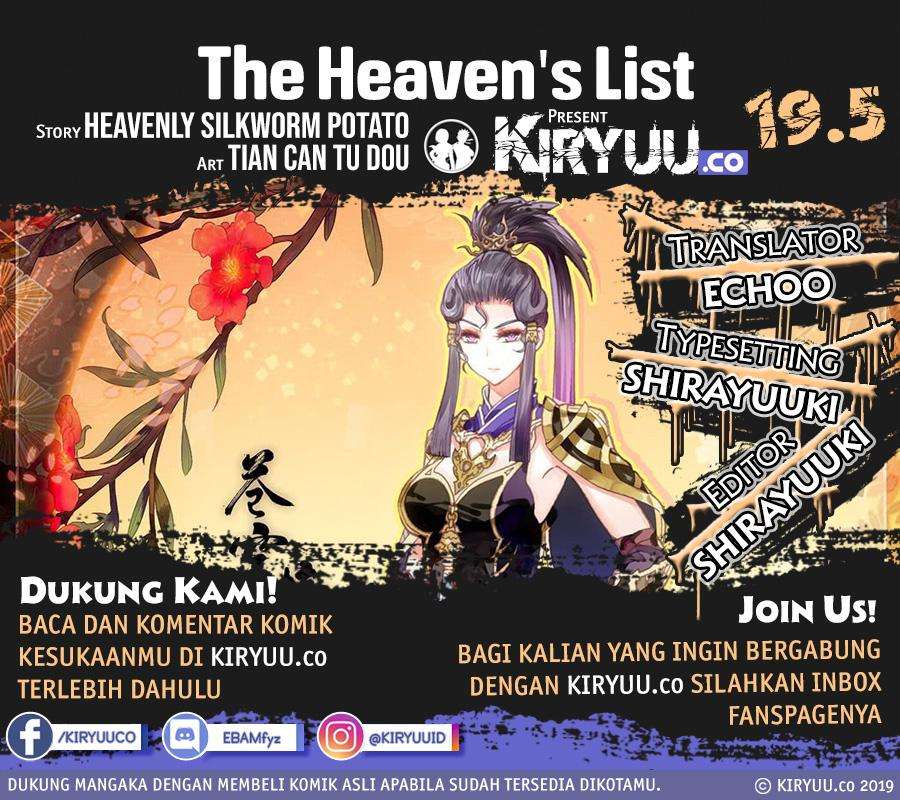 Baca Manhua The Heaven’s List Chapter 19.5 Gambar 2