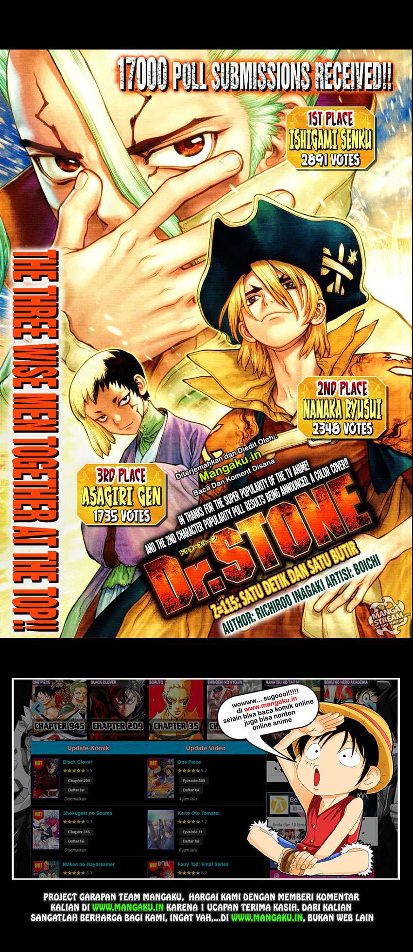 Baca Manga Dr. Stone Chapter 115 Gambar 2