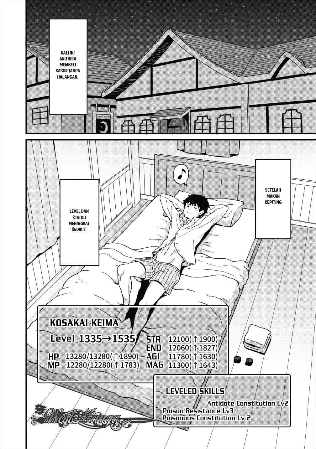 Taberu dake de Level-Up! Damegami to Issho ni Isekai Musou Chapter 09.1 Gambar 17