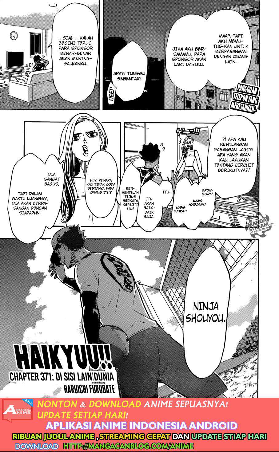 Baca Komik Haikyuu!! Chapter 371 Gambar 1