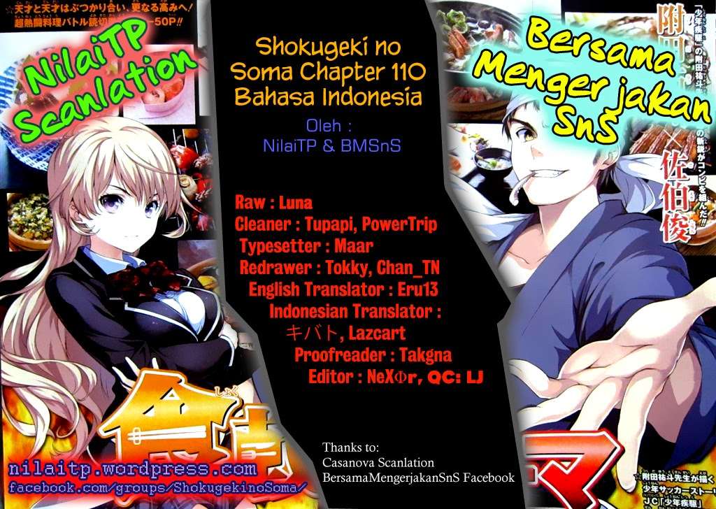 Baca Komik Shokugeki no Souma Chapter 110 Gambar 1