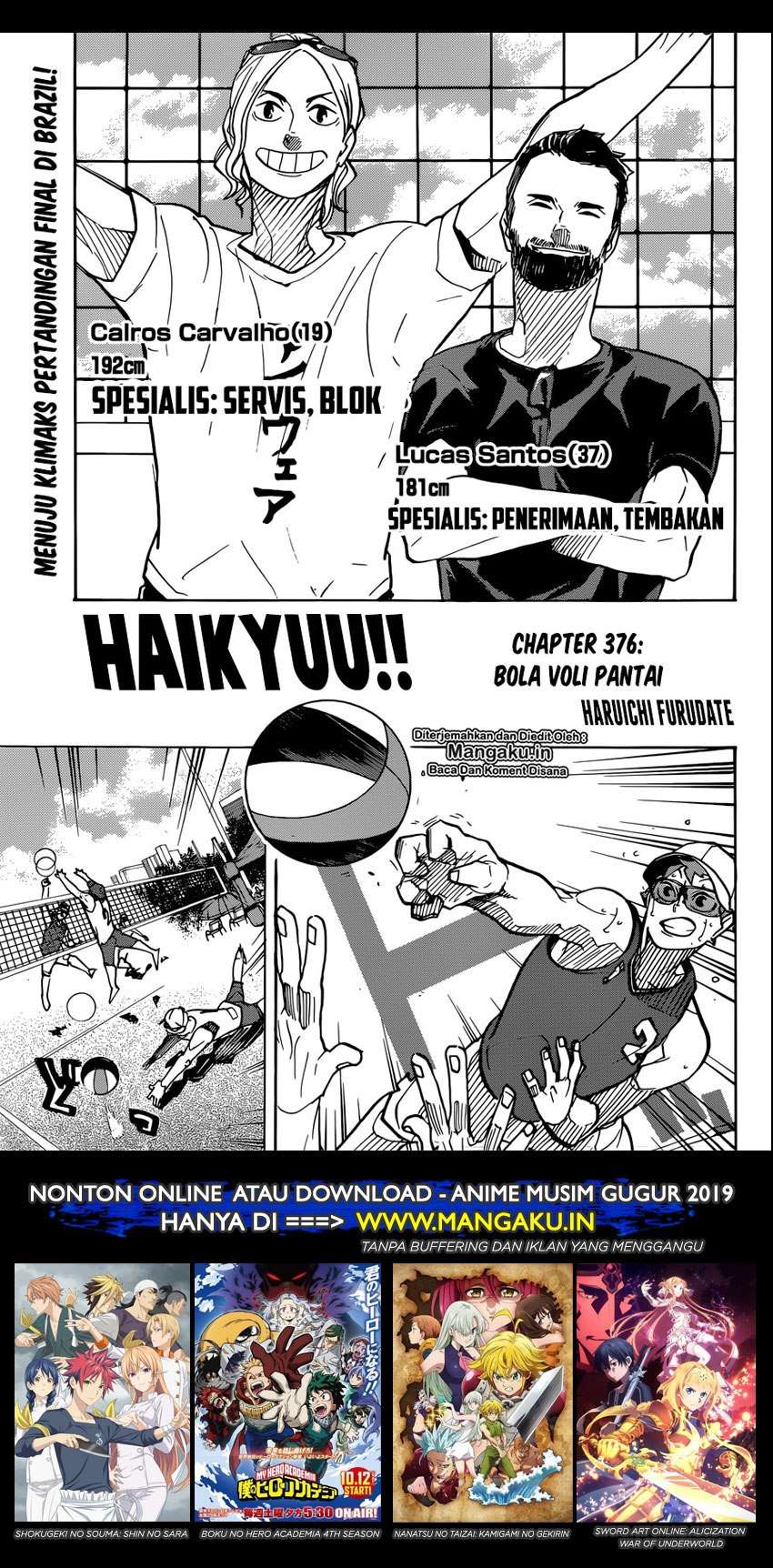 Baca Manga Haikyuu!! Chapter 376 Gambar 2
