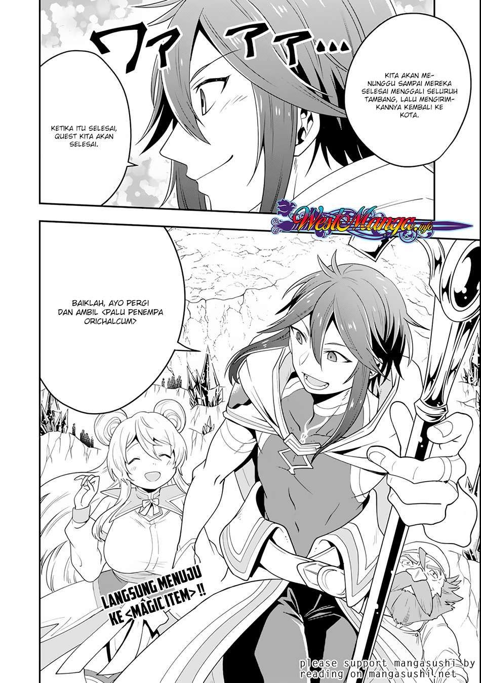 Kouryakuhon o Kushi Suru Saikyou no Mahoutsukai ~”meirei sa sero” to wa Iwa Senai Oreryuu Mao Tobatsu Saizen Ruuto ~ Chapter 06 Gambar 30