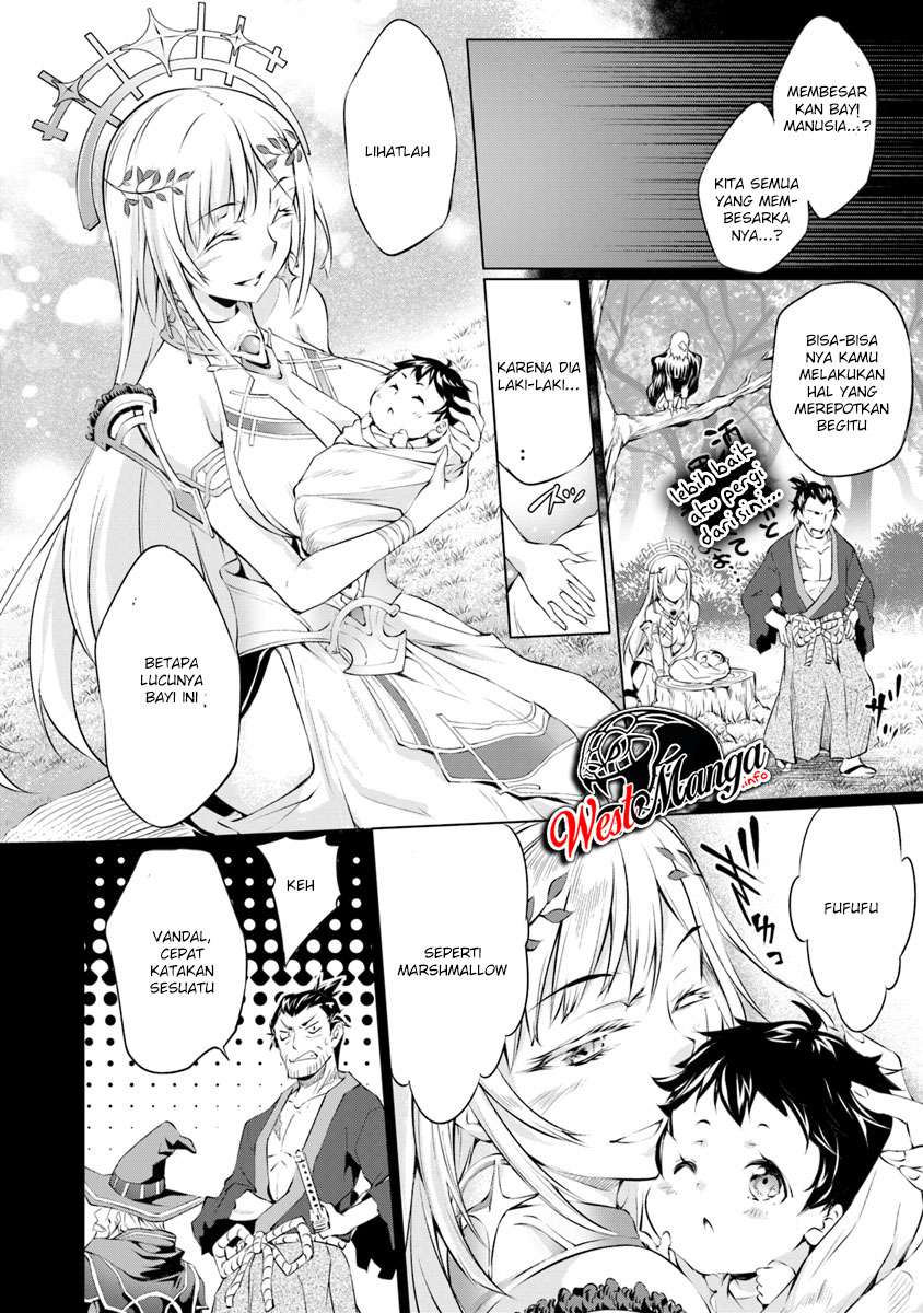 Kamigami ni Sodaterare Shimo no, Saikyou to Naru Chapter 01.2 Gambar 9