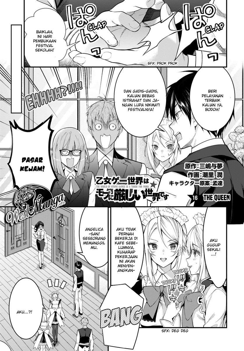 Baca Manga Otome Game Sekai wa Mob ni Kibishii Sekai Desu Chapter 16 Gambar 2