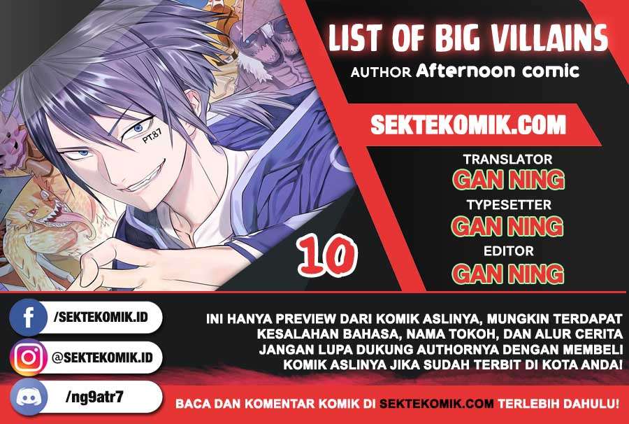 Baca Komik List of Big Villians Chapter 10 Gambar 1