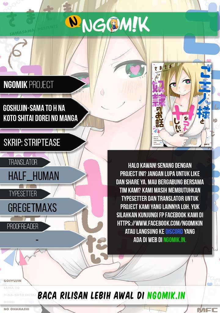 Baca Komik Goshujin-sama to H na Koto shitai Dorei no Ohanashi Chapter 3 Gambar 1