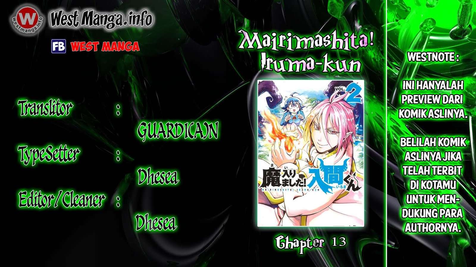 Baca Komik Mairimashita! Iruma-kun Chapter 14 Gambar 1