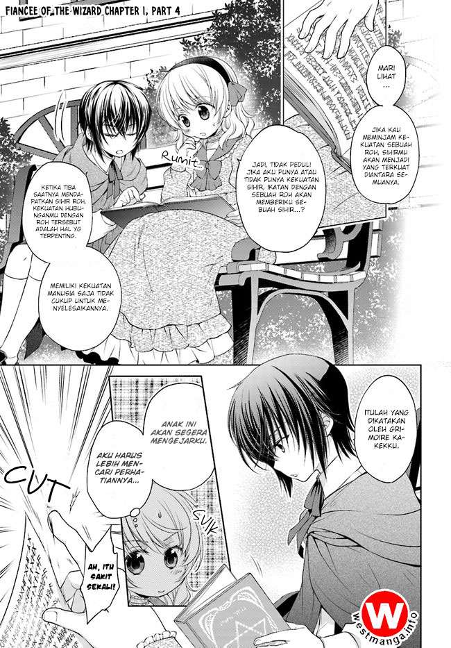 Baca Komik Mahoutsukai no Konyakusha Chapter 01.4 Gambar 1