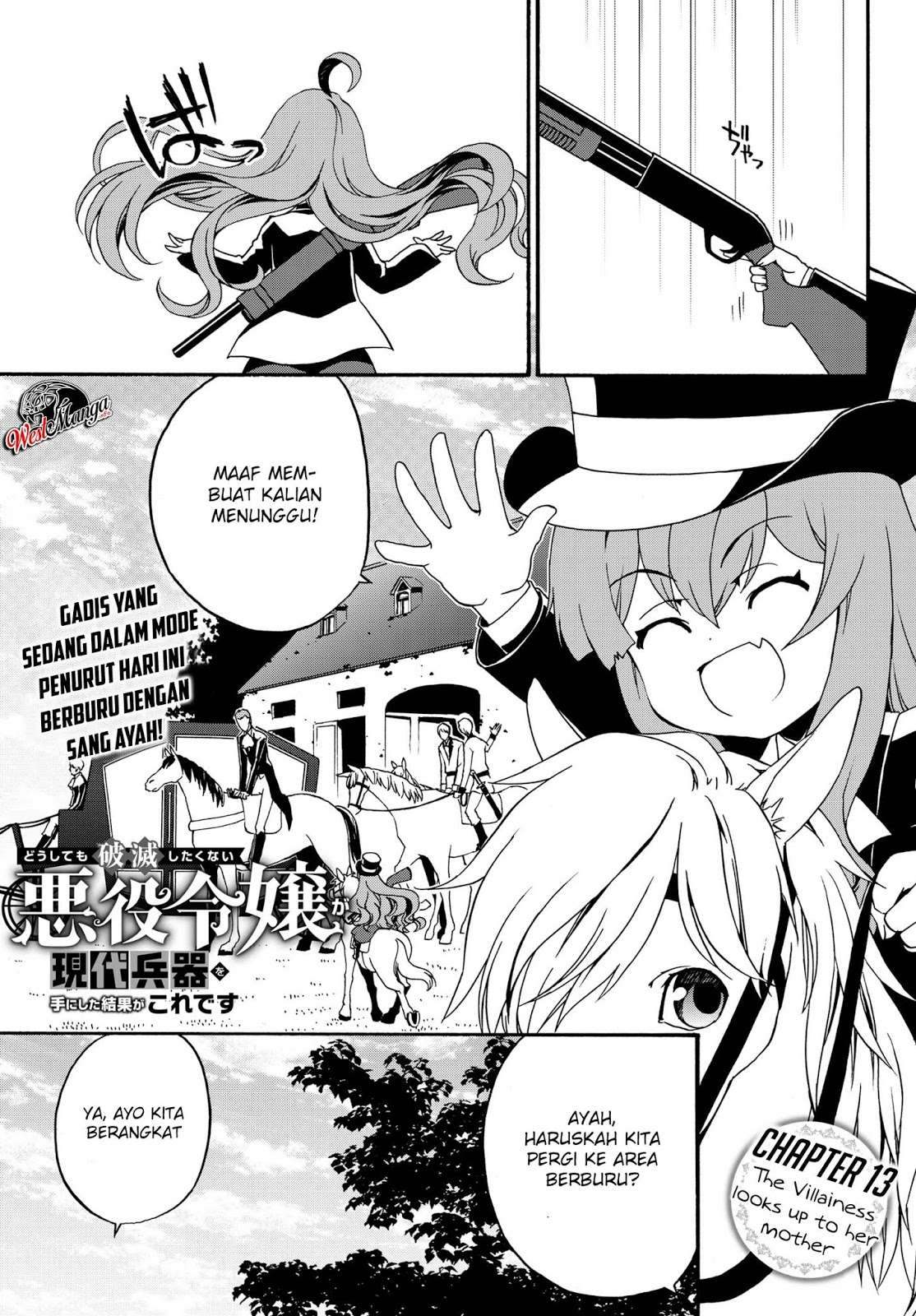 Baca Manga The Villainess Will Crush Her Destruction End Through Modern Firepower Chapter 13 Gambar 2