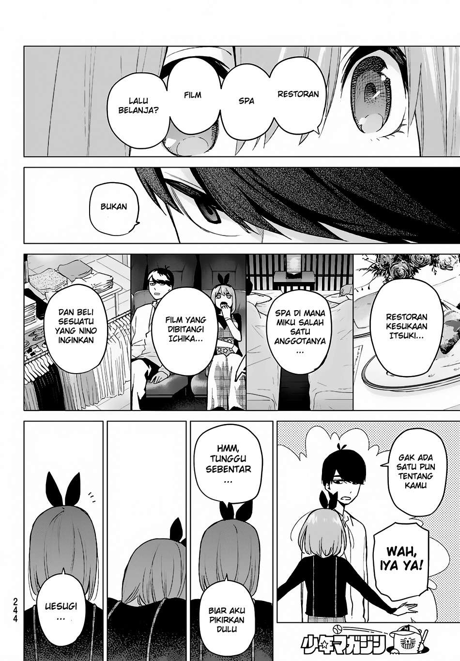 Go-toubun no Hanayome Chapter 36 Gambar 20