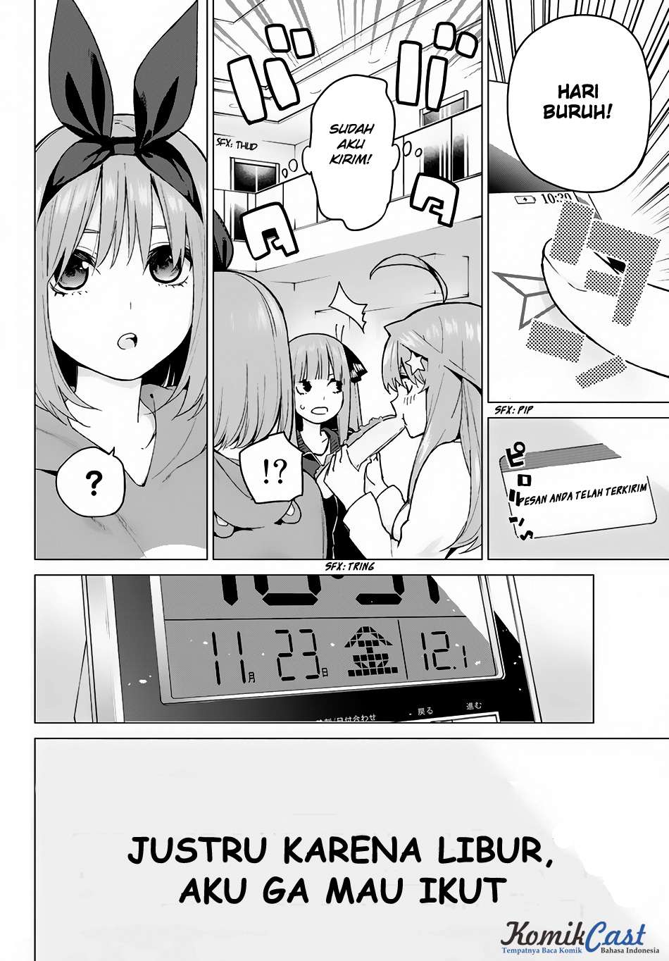 Go-toubun no Hanayome Chapter 36 Gambar 4