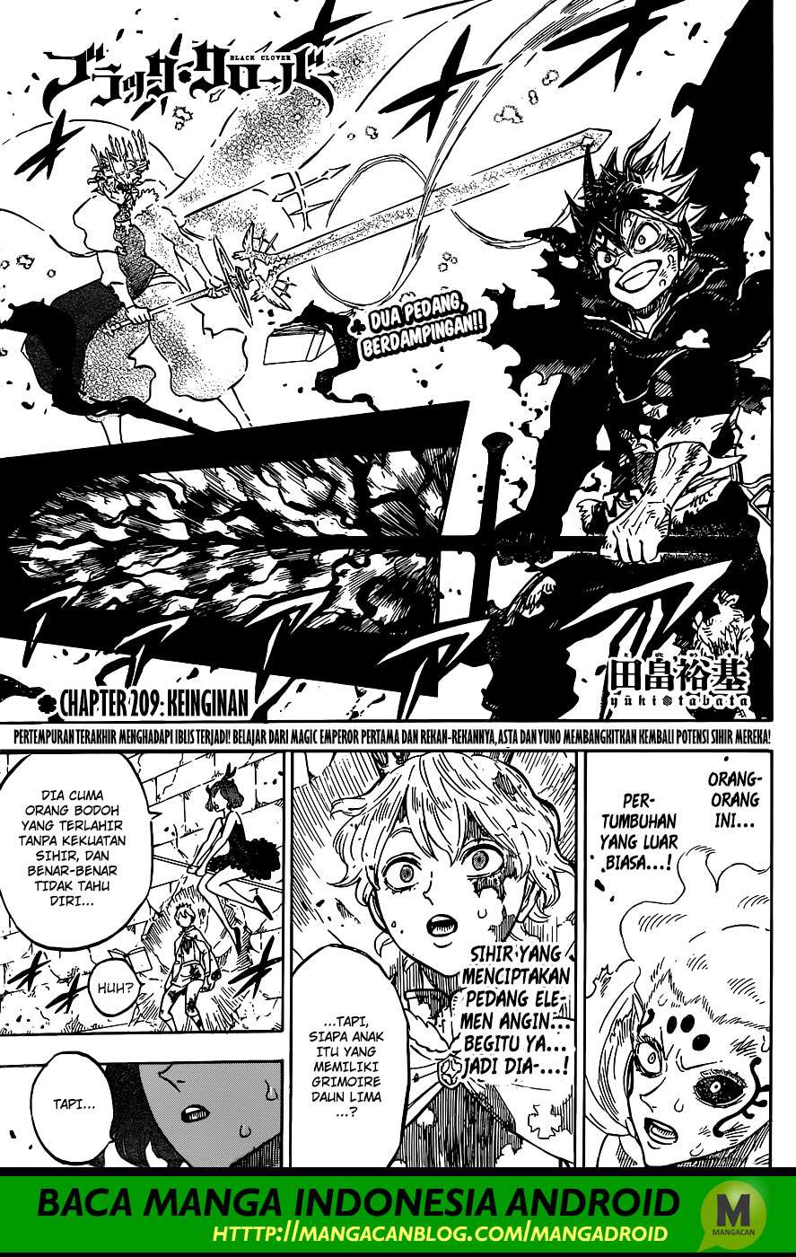 Baca Komik Black Clover Chapter 209 Gambar 1