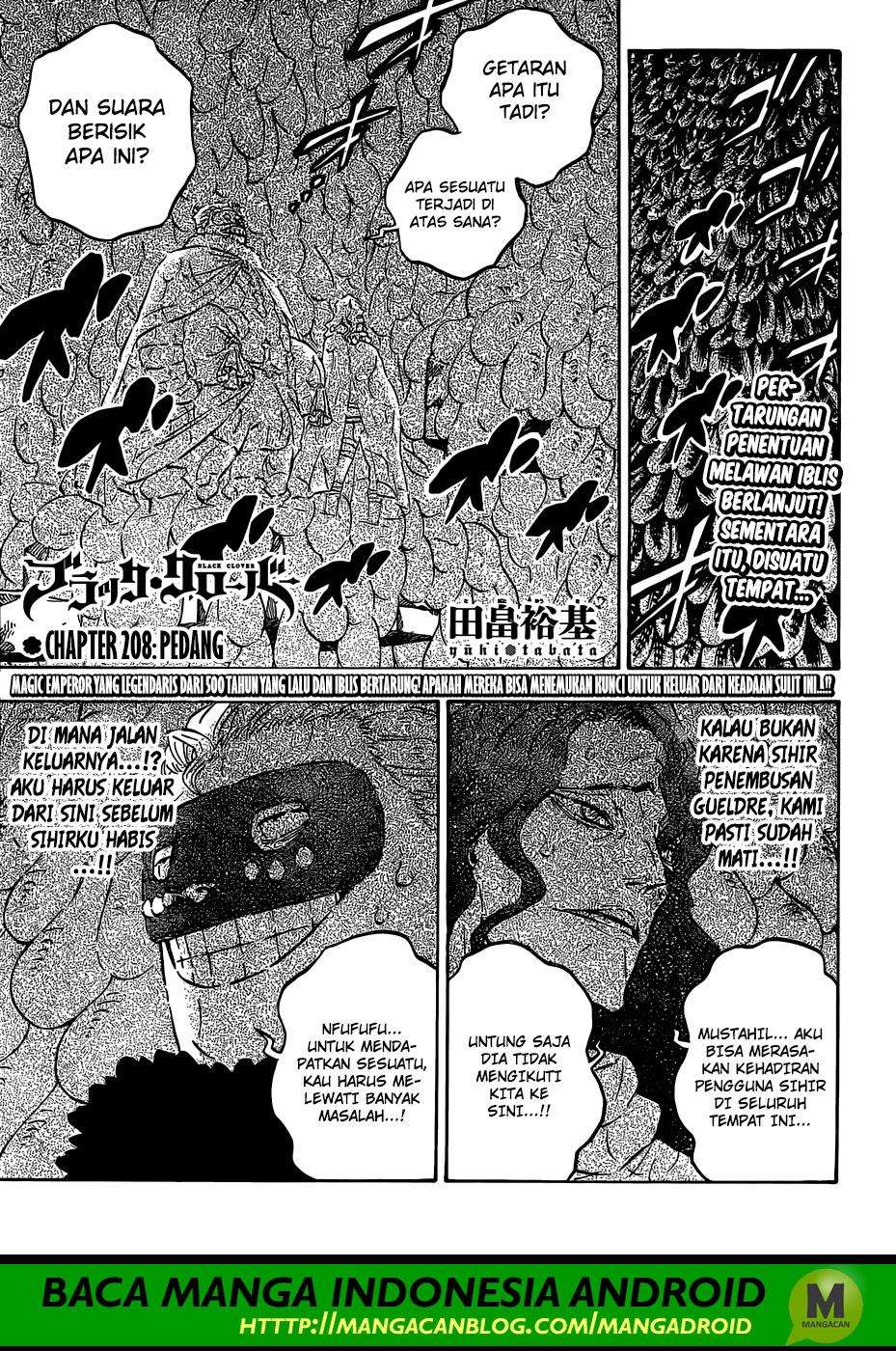 Baca Komik Black Clover Chapter 208 Gambar 1