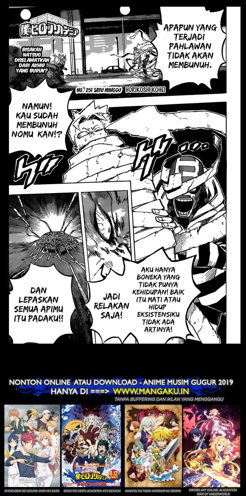Baca Manga Boku no Hero Academia Chapter 251 Gambar 2