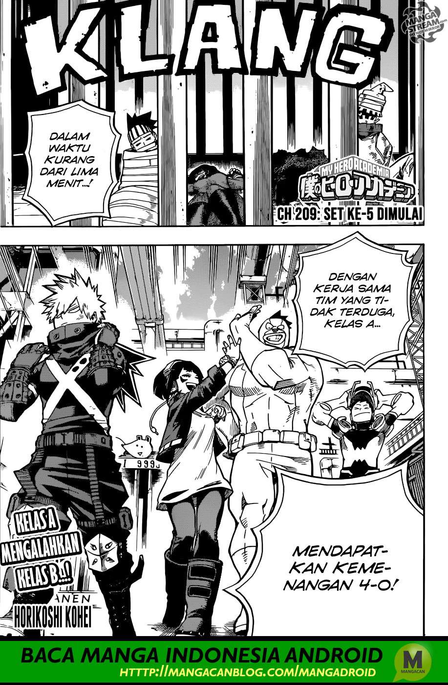 Komik Boku no Hero Academia Chapter 209 gambar nomor 1