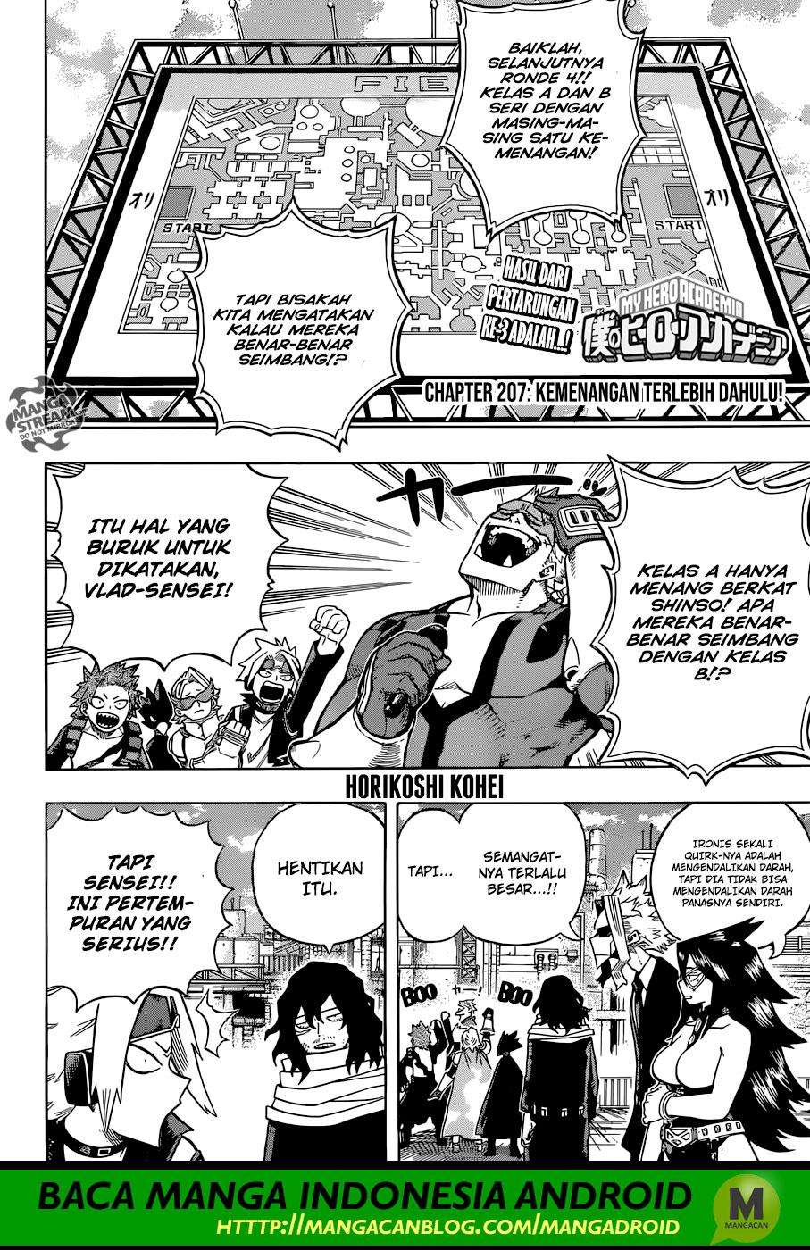 Boku no Hero Academia Chapter 207 Gambar 3