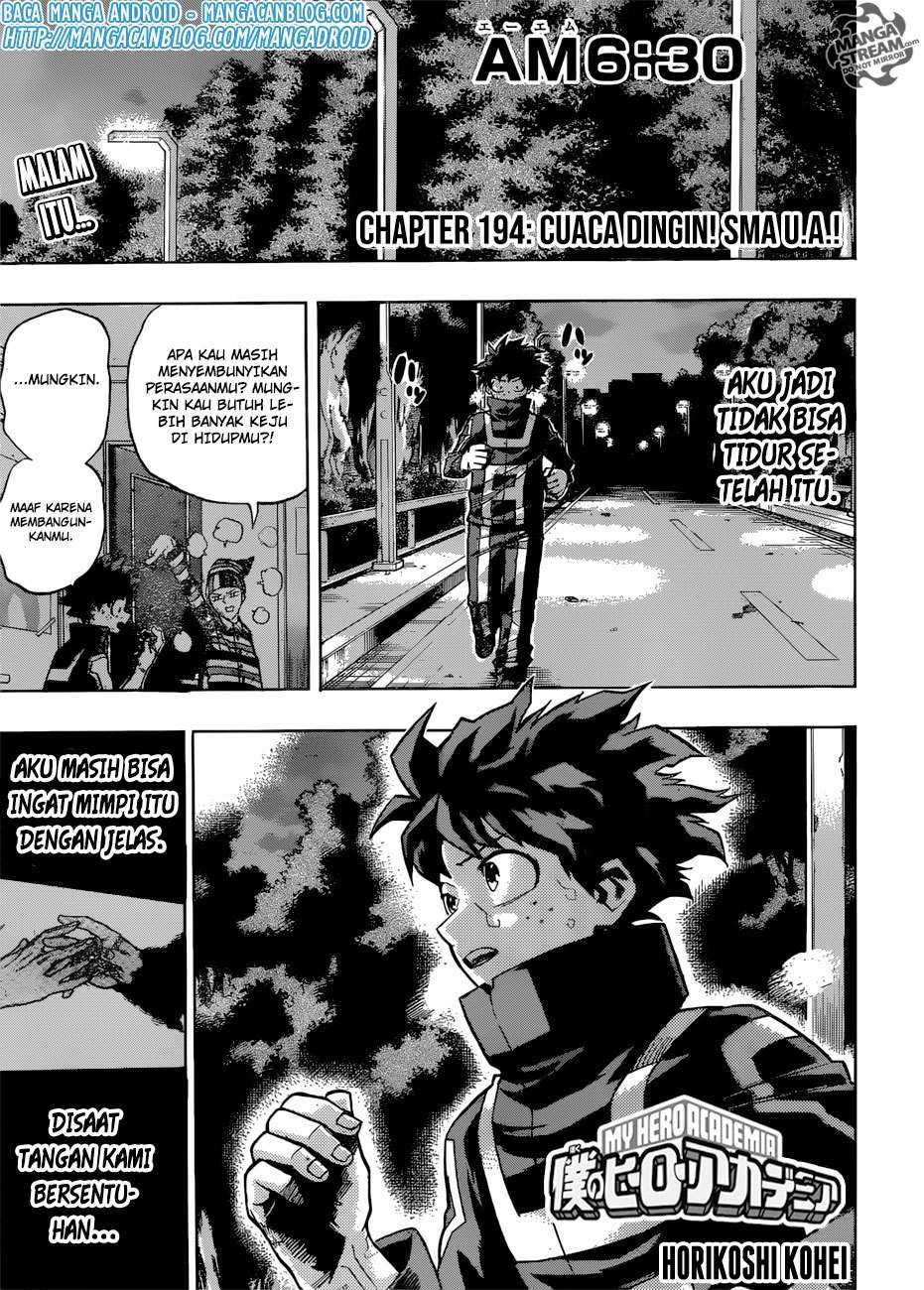Komik Boku no Hero Academia Chapter 194 gambar nomor 1