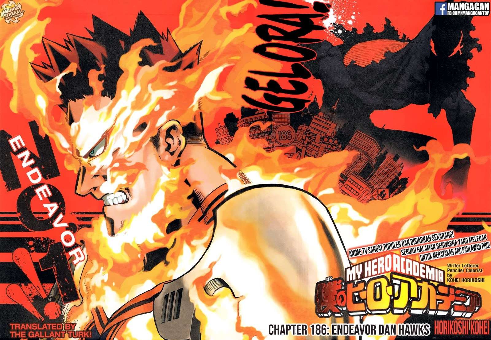 Komik Boku no Hero Academia Chapter 186 gambar nomor 1