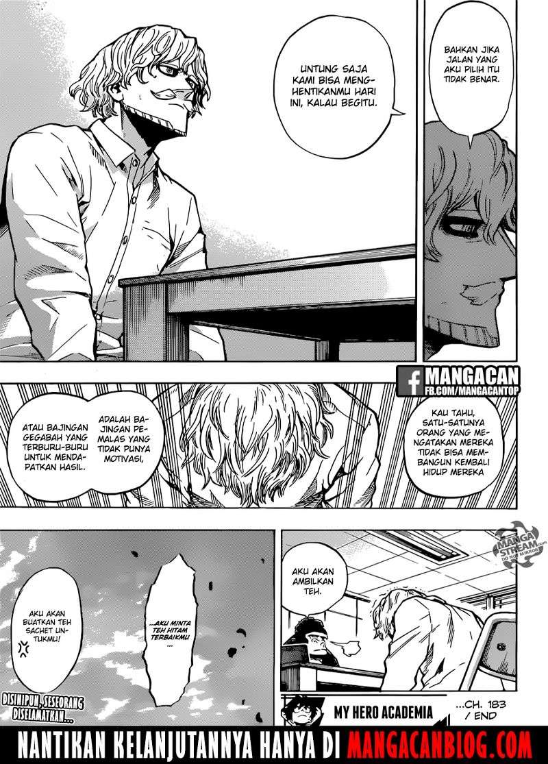 Boku no Hero Academia Chapter 183 Gambar 18