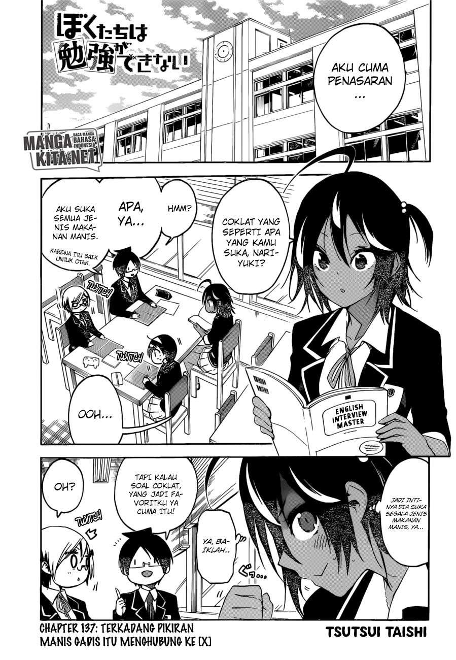 Baca Manga Bokutachi wa Benkyou ga Dekinai Chapter 137 Gambar 2