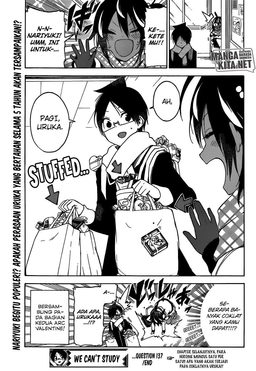 Bokutachi wa Benkyou ga Dekinai Chapter 137 Gambar 20