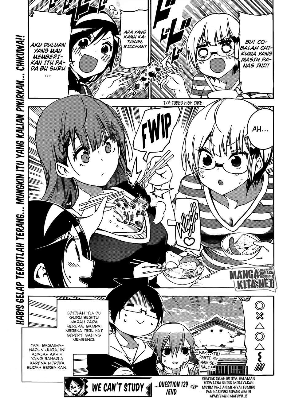 Bokutachi wa Benkyou ga Dekinai Chapter 129 Gambar 20