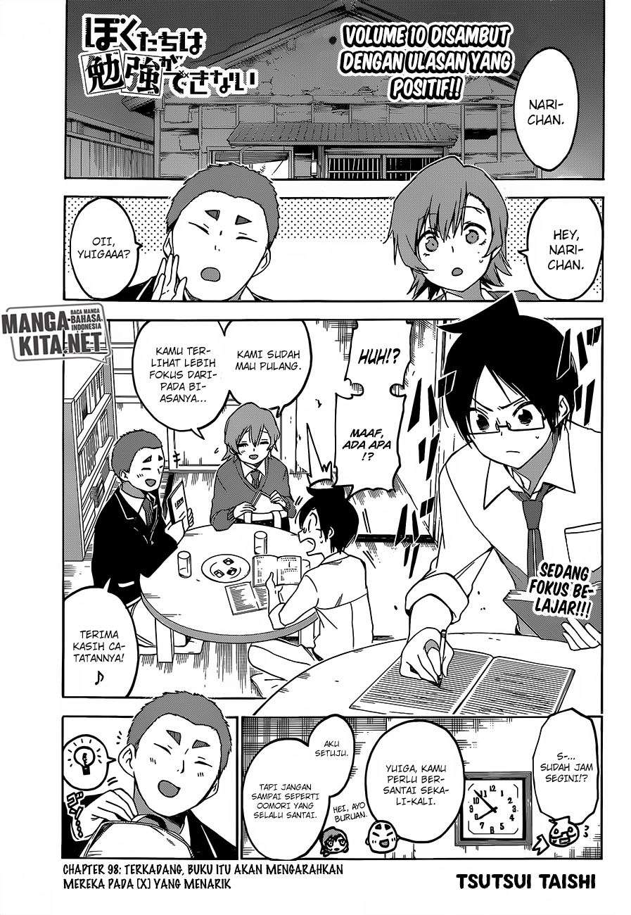 Bokutachi wa Benkyou ga Dekinai Chapter 98 Gambar 4