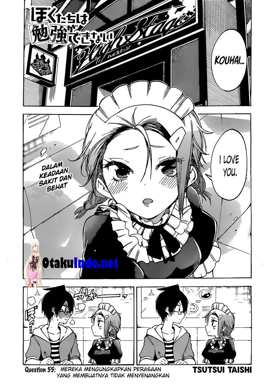 Baca Komik Bokutachi wa Benkyou ga Dekinai Chapter 55 Gambar 1