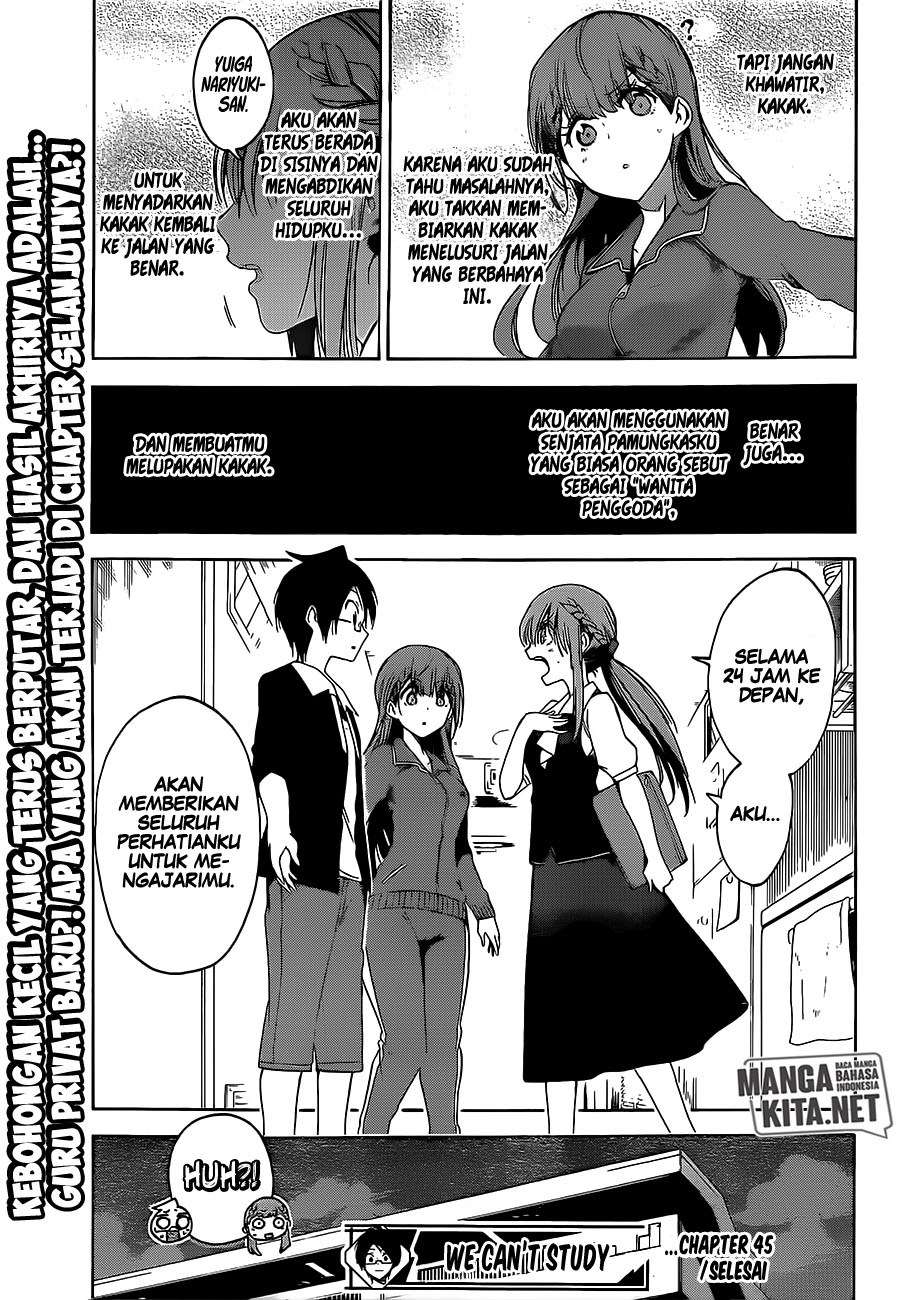Bokutachi wa Benkyou ga Dekinai Chapter 45 Gambar 20