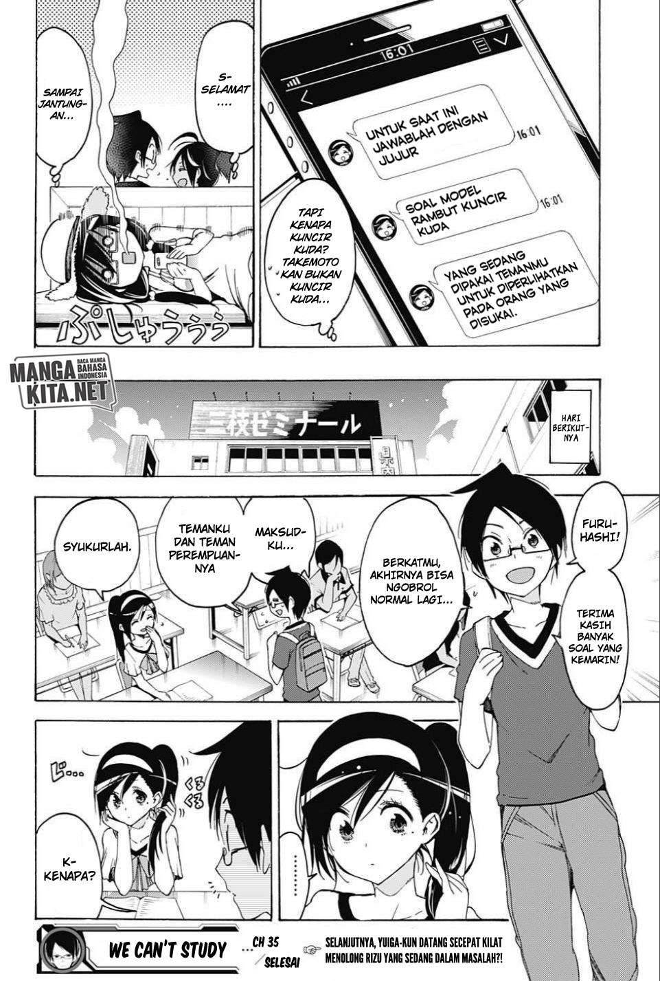 Bokutachi wa Benkyou ga Dekinai Chapter 35 Gambar 19