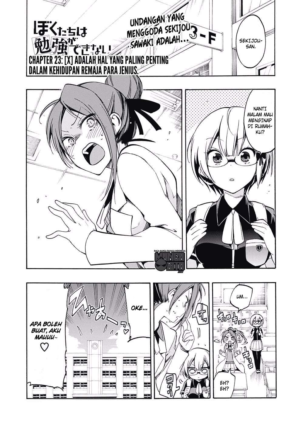 Baca Manga Bokutachi wa Benkyou ga Dekinai Chapter 23 Gambar 2