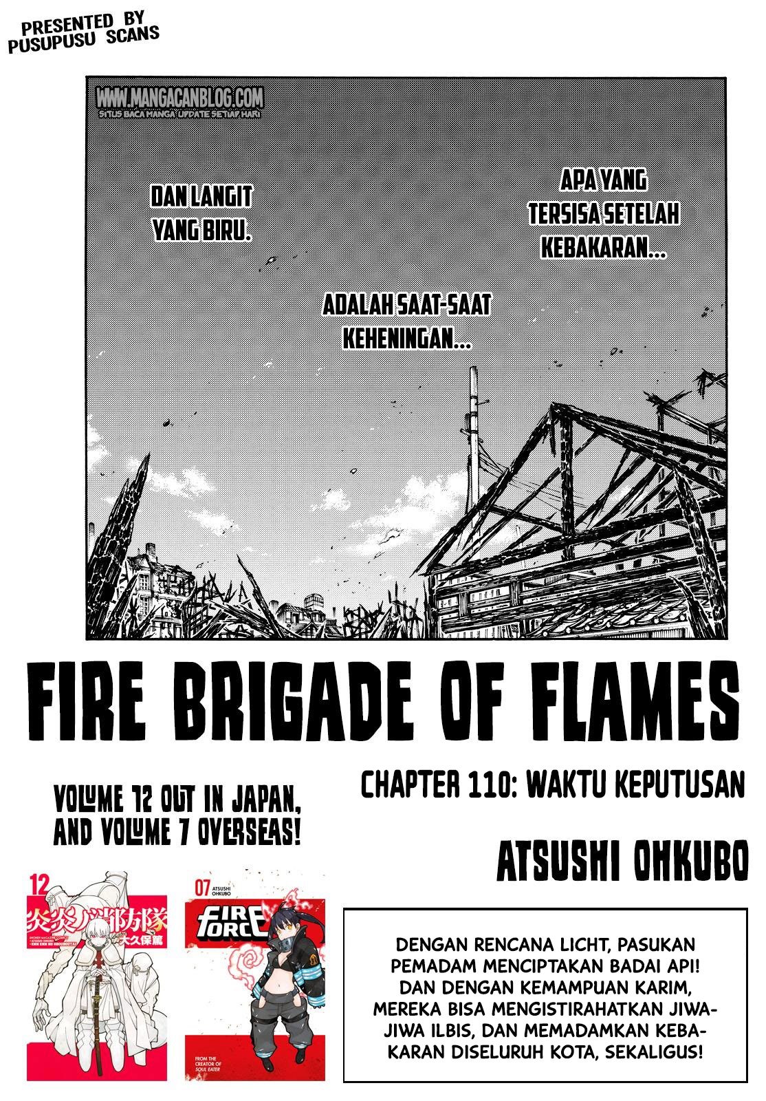 Baca Komik Fire Brigade of Flames Chapter 110 Gambar 1