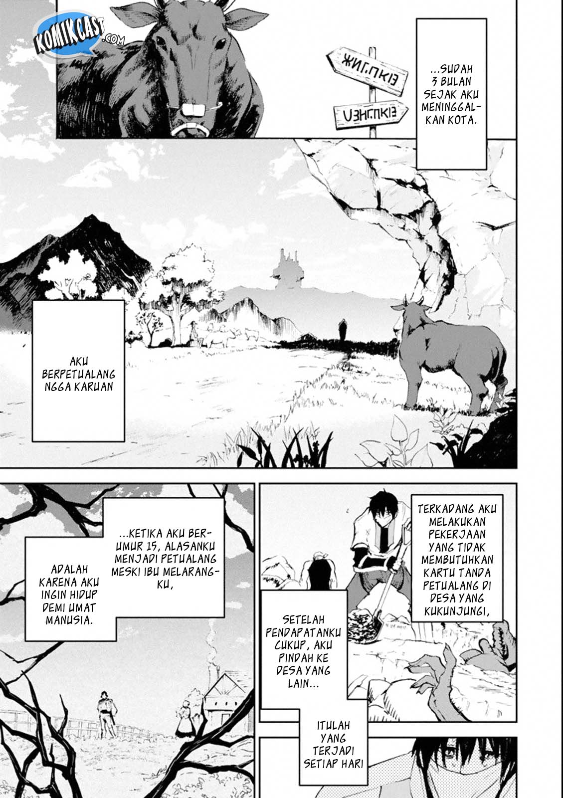 Boukensha License o Hakudatsu Sareta Ossan Dakedo, Manamusume ga Dekita no de Nonbiri Jinsei Chapter 01.2 Gambar 11
