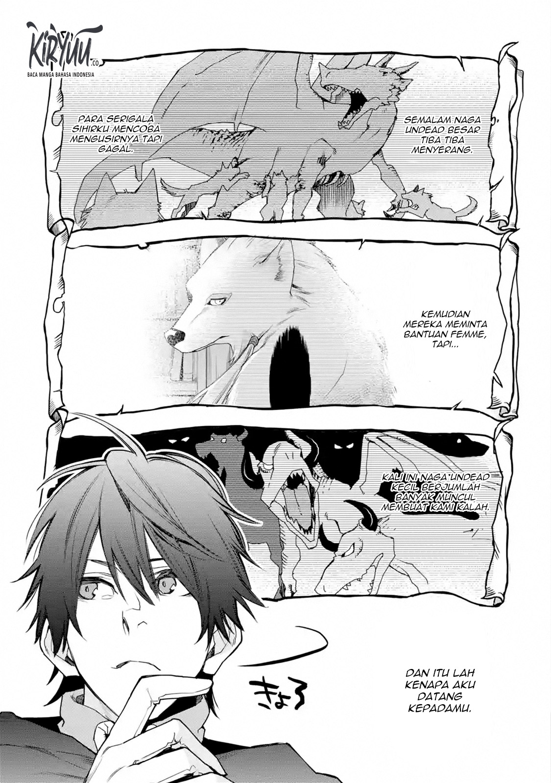 Saikyou no Madoshi. Hisa ni Ya wo Ukete Shimatta no de Inaka no Eihei ni Naru Chapter 12.1 Gambar 11