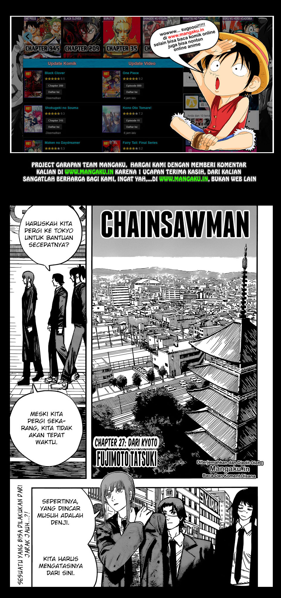 Baca Manga Chainsaw Man Chapter 27 Gambar 2