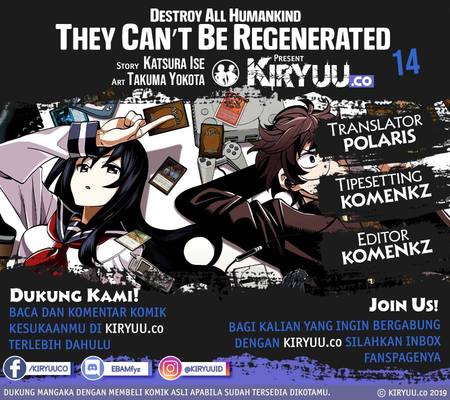 Baca Komik Destroy All Humankind. They Can’t Be Regenerated Chapter 14 Gambar 1