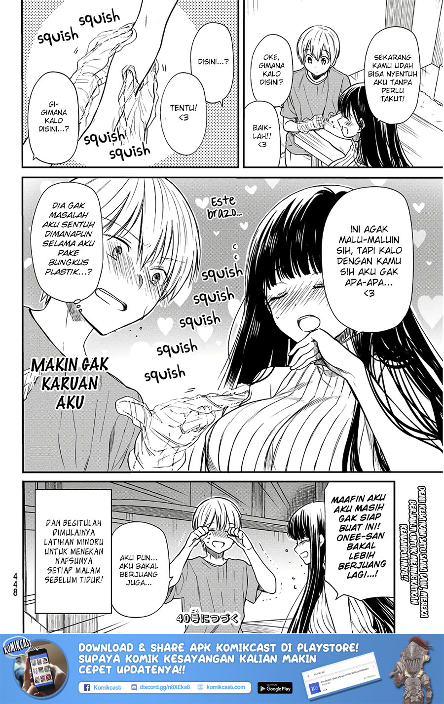 Danshi Koukousei wo Yashinaitai Onee-san no Hanashi Chapter 40 Gambar 6